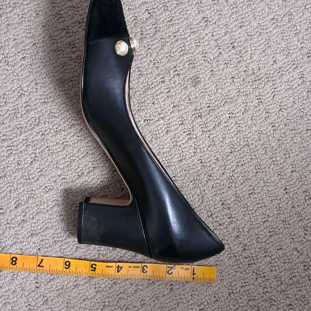 Ivanka Trump Beige and Black Pearl Heels - Picture 14 of 14